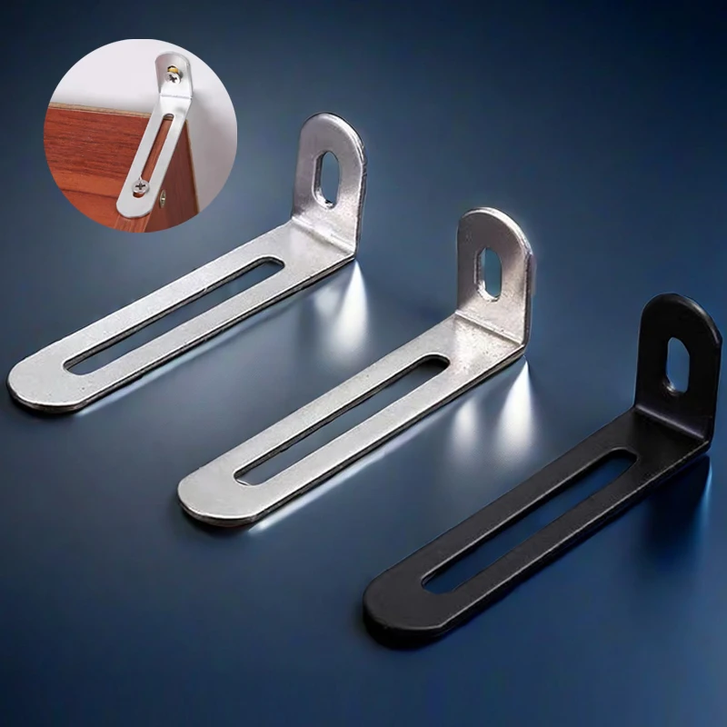 8 pcs of adjustable angle bracket - right angle furniture connector and shelf support fixing parts,Desk cabinet fixing bracket