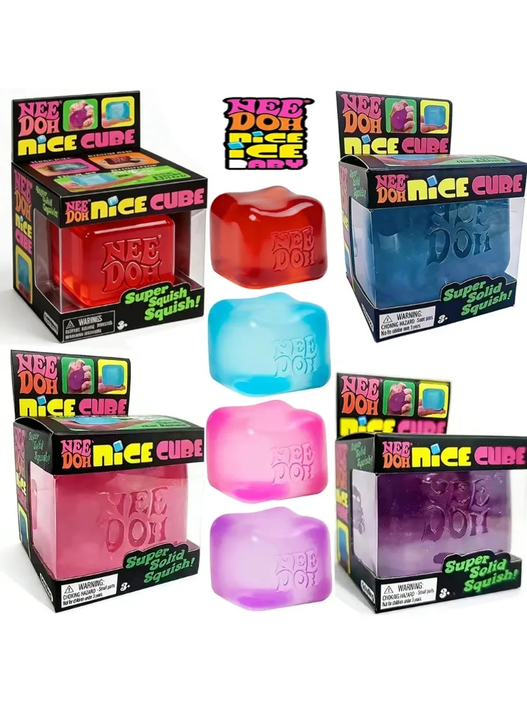 2026 NeeDOH Modell Weiches Squishy Spielzeug – Schöner Würfel, sensorischer Stresskiller, Fidget-Tool gegen Angstzustände für Erwachsene & Kinder – Premium auf Lager