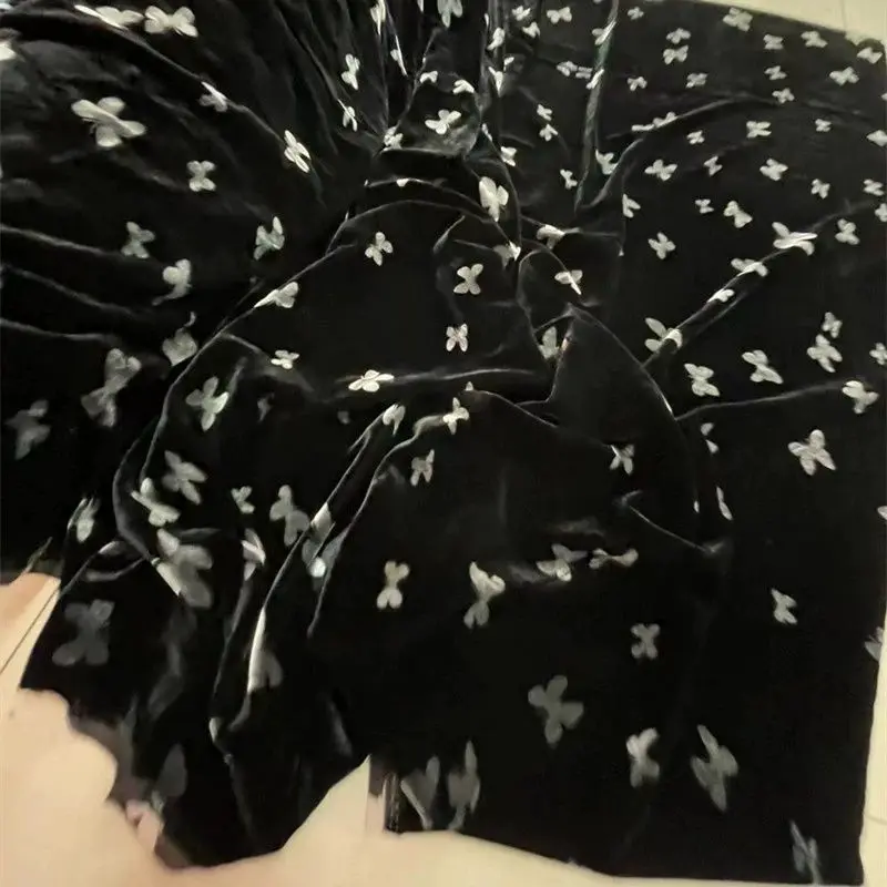 Seide geätzter Samtstoff Cheongsam Kleid Unterstoff Herbst und Winter
