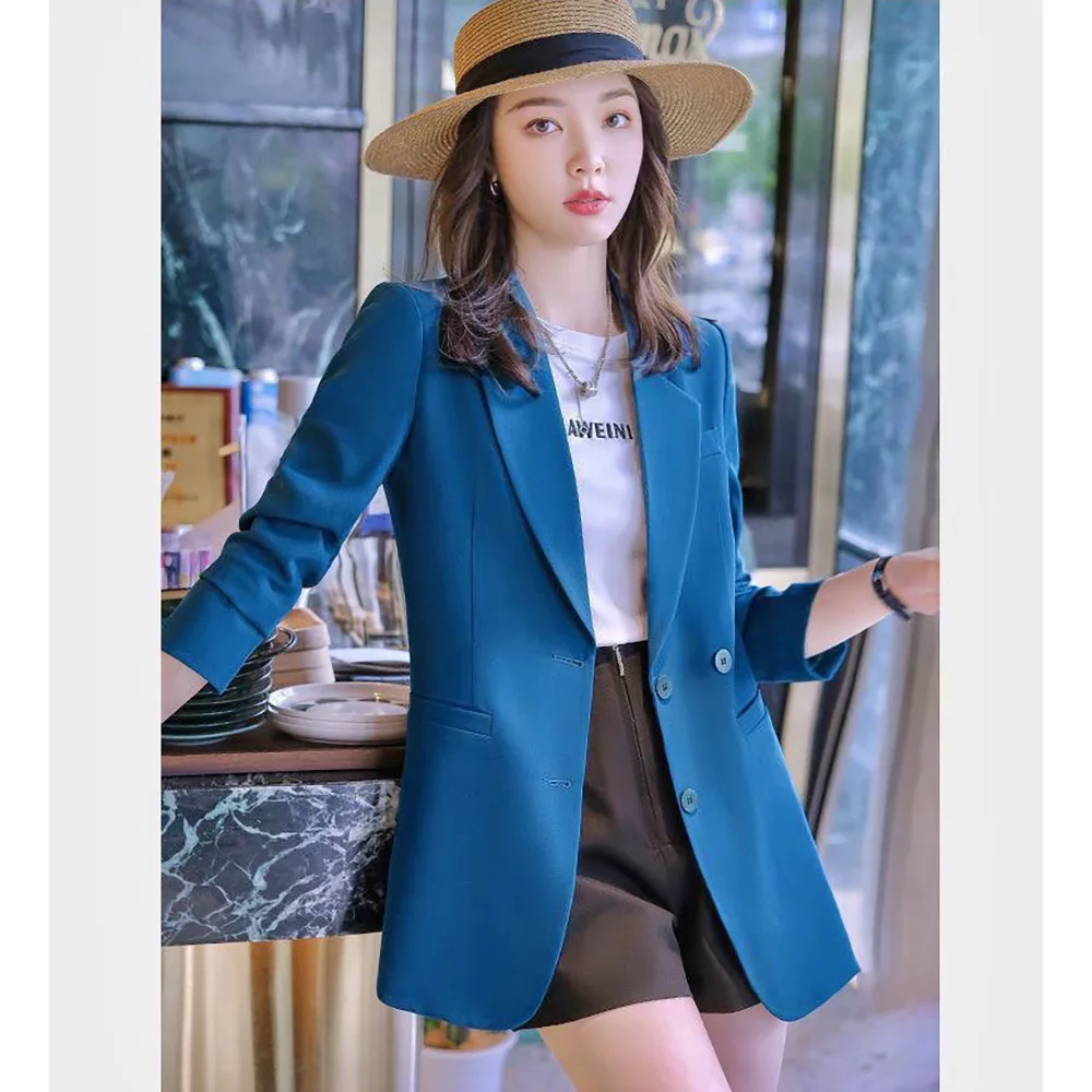 Suit Jacket Women's 2024 New Korean Version Of Loose Western Style, Long And High Sense, Wild Online Celebrity Women's Fashion.