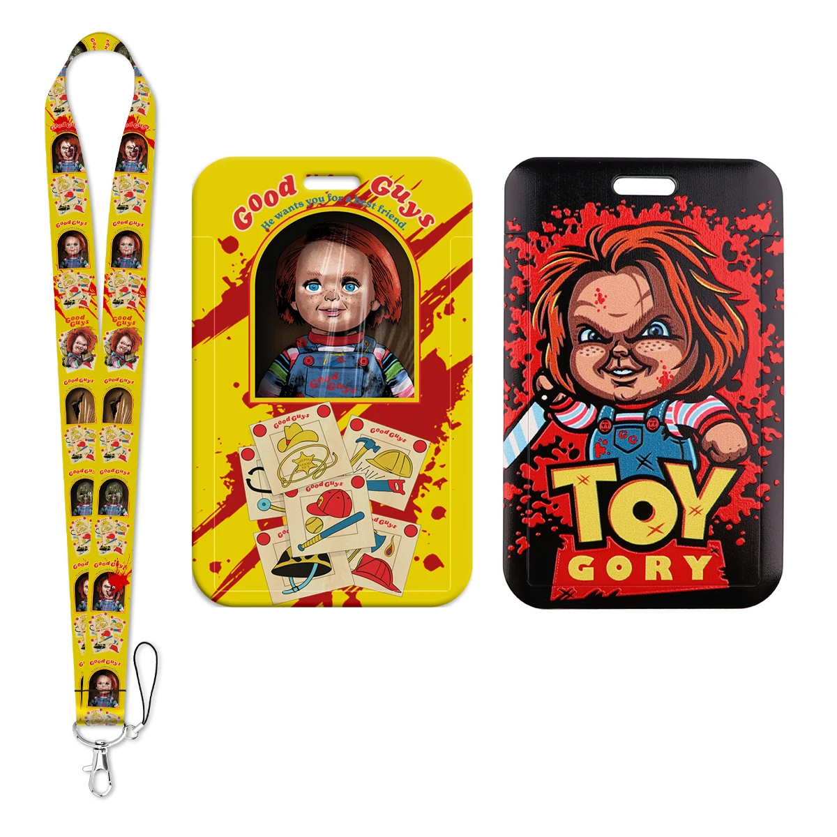 Good Guys Credential Holder Horror Movie Lanyard Keychain Neck Strap For Keys ID Card Gym Phone Straps Keyrings Accessories