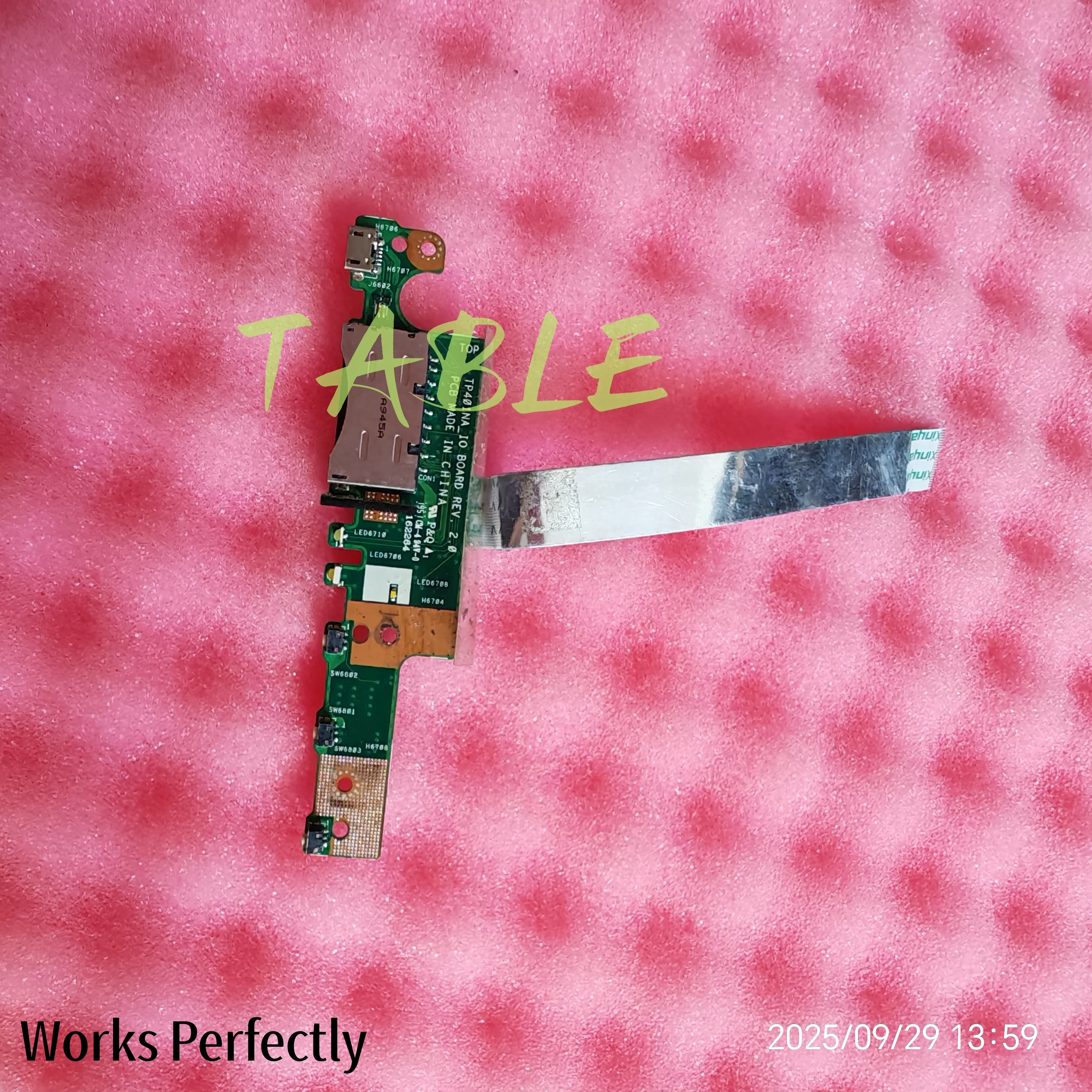 

Для ASUS TP401N TP401NA TP401M TP401MA устройство чтения карт памяти ноутбука кнопка питания плата переключатель кабеля аксессуары для ремонта TP401NA REV2.0