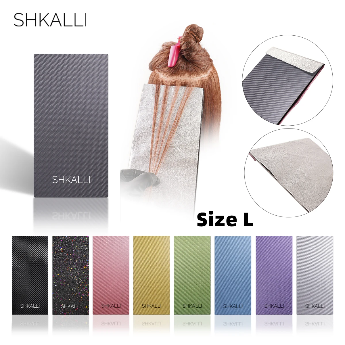 SHKALLI Professional Carbon Fiber Balayage Board,Hairdressing Tin Foil Hiar Coloring Board,Hair tinting tools.