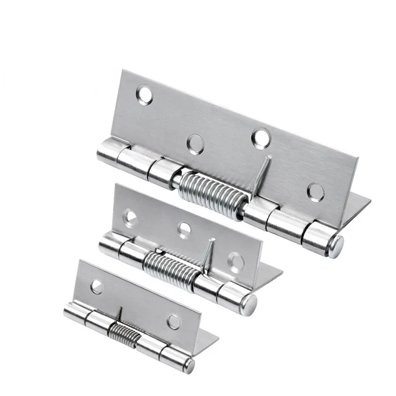 4-10pcs Door Hinges Cross Hinge Automatic Rebound Cabinet Cupboard Window Cabinet Jewelry Box Spring Furniture Repair Hardware