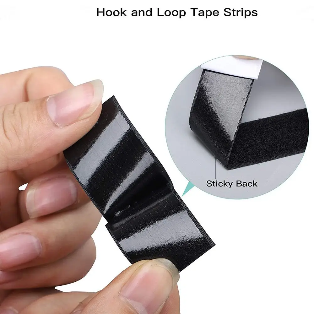 1Meter Decoration DIY Accessories Home Gadget Magic Sticker Nylon Sticker Self Adhesive Hook Loop Fastener Tape