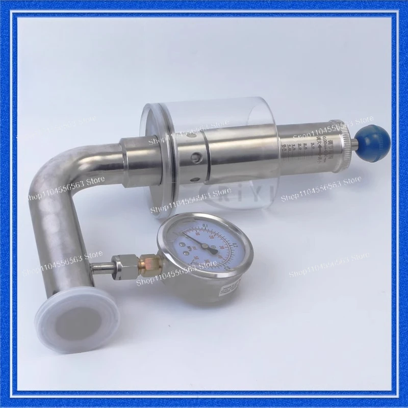 304 ステンレス鋼のビール発酵タンクの排気バルブ、圧力計、圧力リリーフバルブ