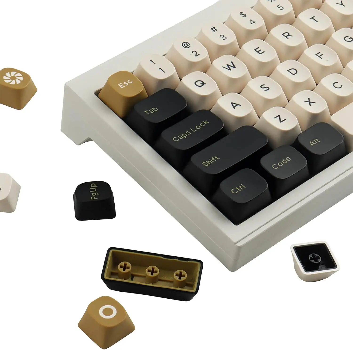 PBT Keycaps - YMK Profile Double Shot  Keycaps 75 Percent  172 Keys Complete Set  Cool Custom Keycap Set for Cherry Gateron MX