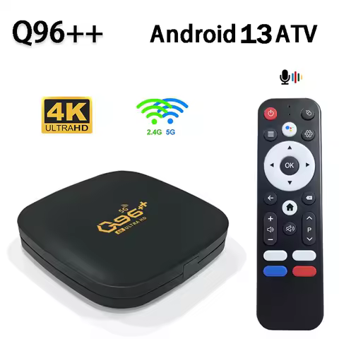 Q96 plus plus Smart tv box Android 13.0 GK63 Quad Core BT5.0 HD 4K 3D HDR10 h.265 4G 5G Dual WiFi 2GB 16GB TV Box iptv