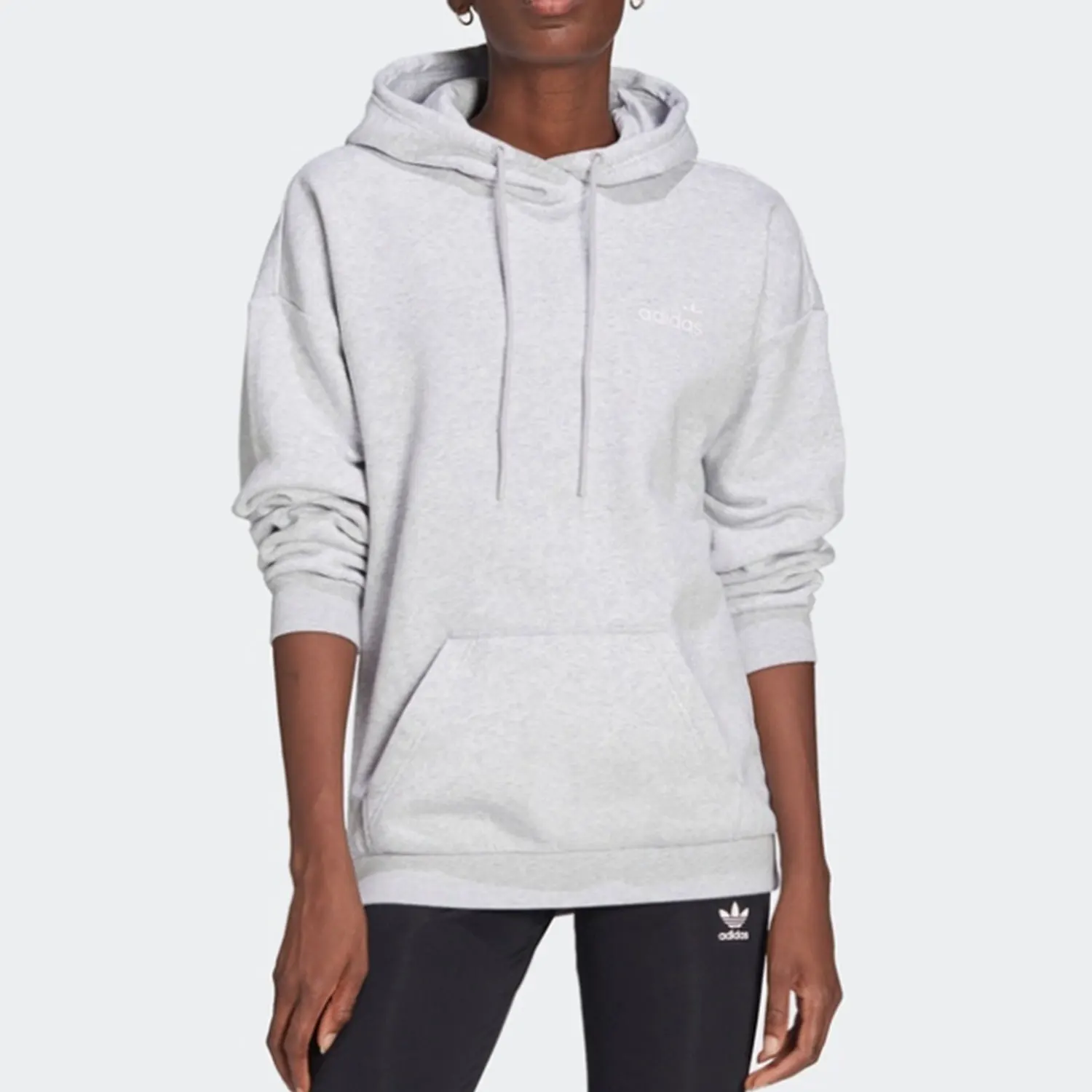 

Adidas Originals Trefoil Women's Casual Loose Sports Hooded Sweatshirt HB6036