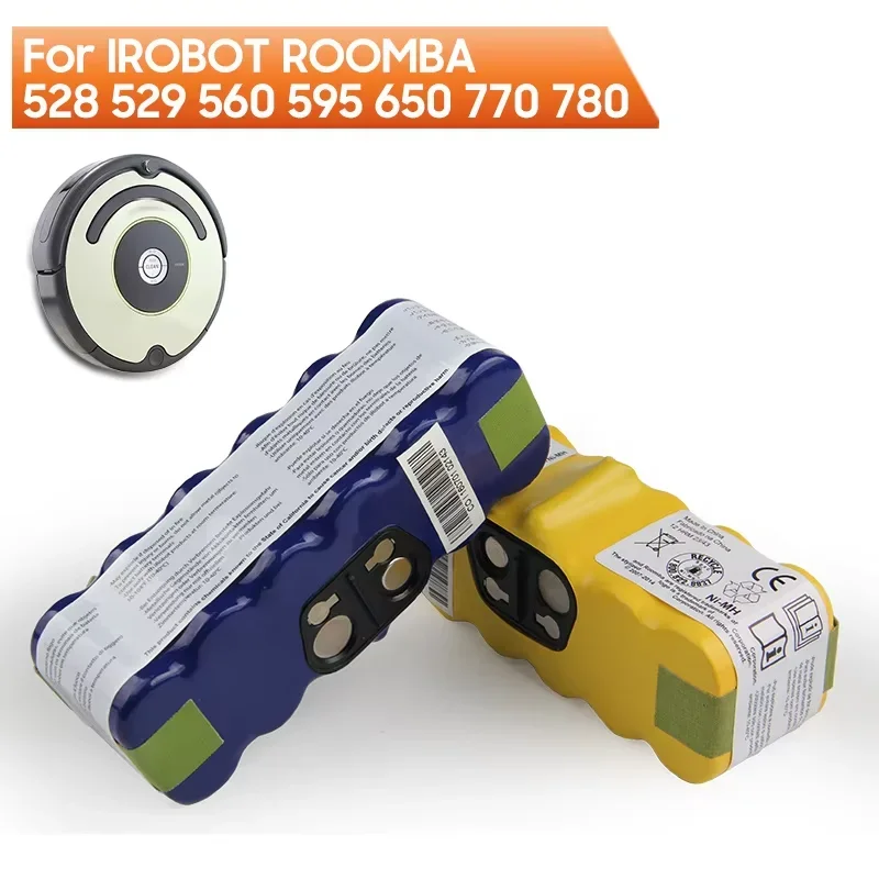 

Replacement Robot Battery For iRobot Roomba 528 529 560 595 650 770 780 601 620 980 Rechargable Battery 3000mAh
