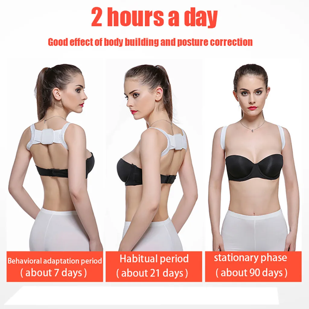 Invisible Back Posture Corrector Trainer Adjustable Shoulder Brace Straight Holder Clavicle Support for Men Women Adult Children