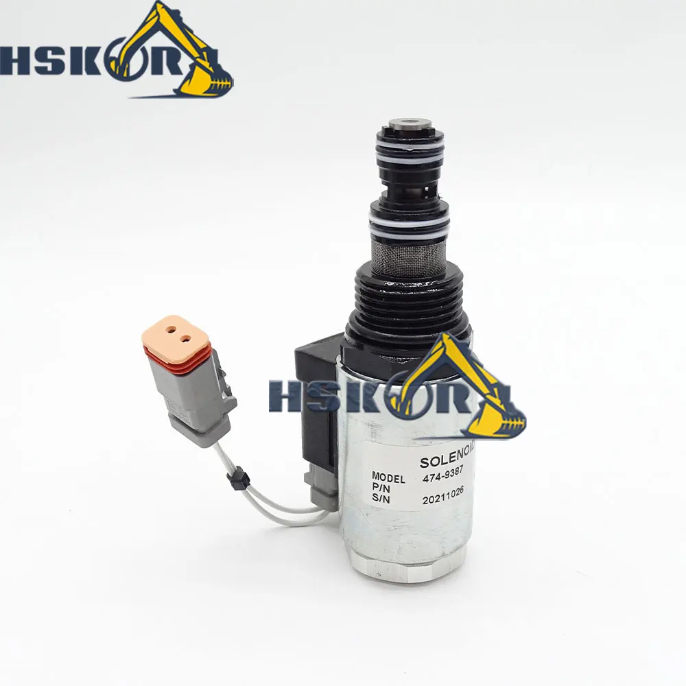 

474-9387 Excavator Solenoid Valve For CAT Wheel Loader R2900G R2900 R3000H 980 990 993 994 New Construction Machinery Parts