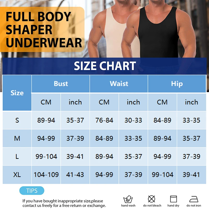 Mens Full Body Shaper Smoothing Compression Bodysuit Waist Trainer Hip Enhancer Tummy Control Underwear Fajas Para Hombres