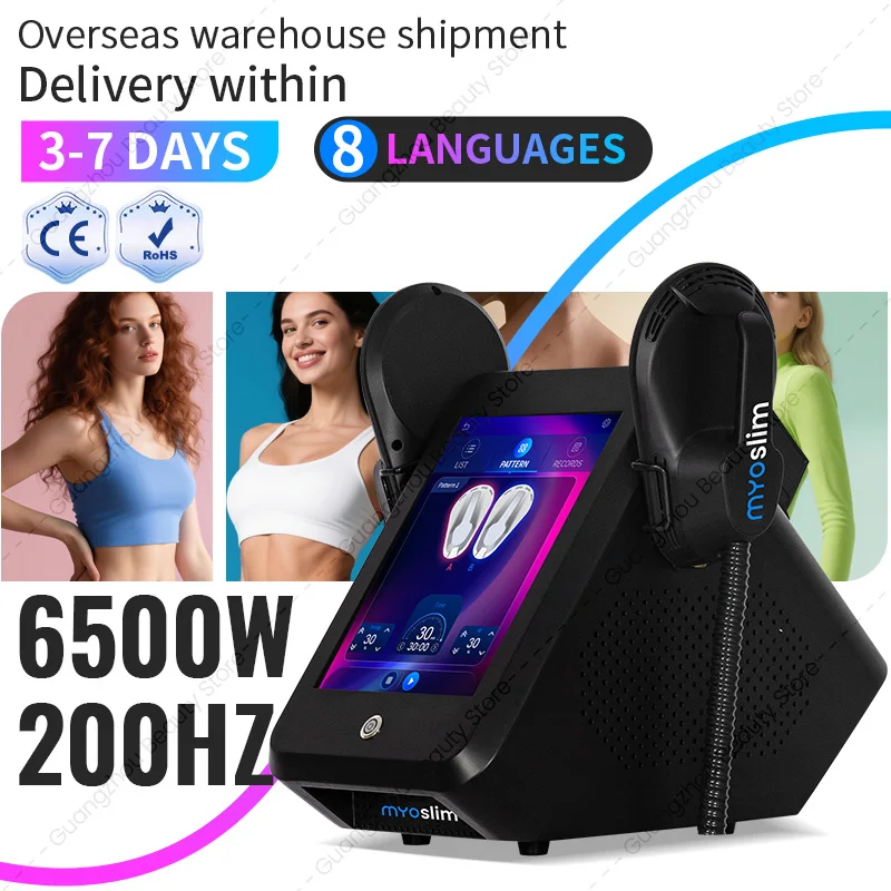 

Аппарат для коррекции фигуры 6500W EMS HI-EMT RF15Telsa 200HZ с технологией EMS для сжигания жира и формирования мышц