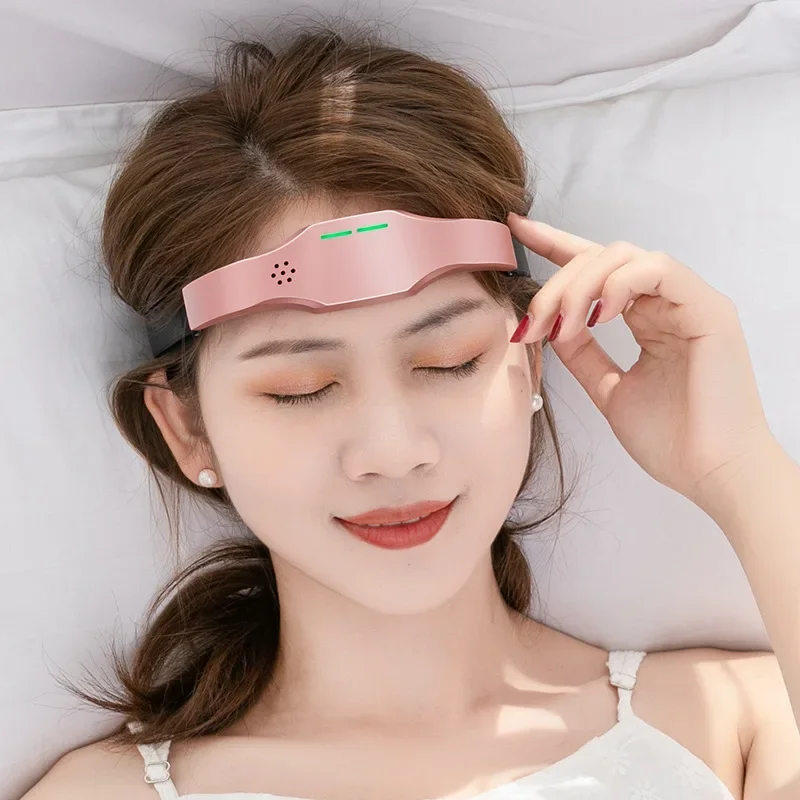 Hot Selling Head Massager Electric Headache Migraine Relief Insomnia Relaxation Stress Sleep Assist Micro Current