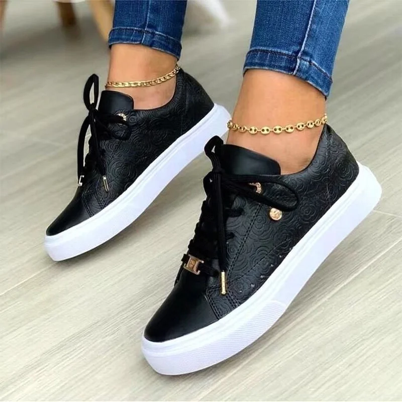 2022 Sport Women Casual Sneakers Leisure Platform Luxury Wedge Shoes Lady Golden Height Increasing Footwear Spring Zapatos Mujer