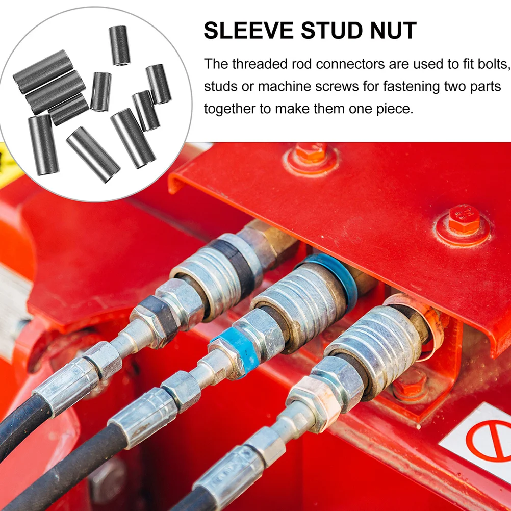 

20Pcs Premium Stainless Steel Welding Nuts Thick Cylindrical Connecting Nuts for Bolts Studs Machine Screws Connecting Nut