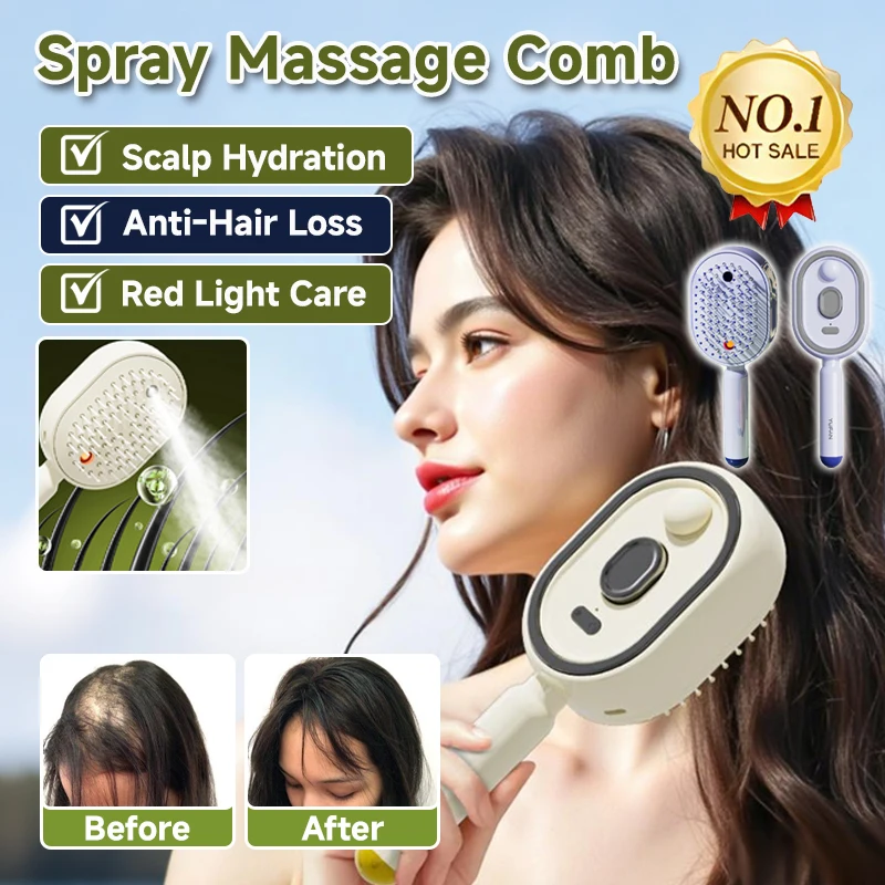 

Smoothing Comb AntiStatic Airbag Massage Comb Clean Spray Spray Hair Oil Electric Smoothing Comb