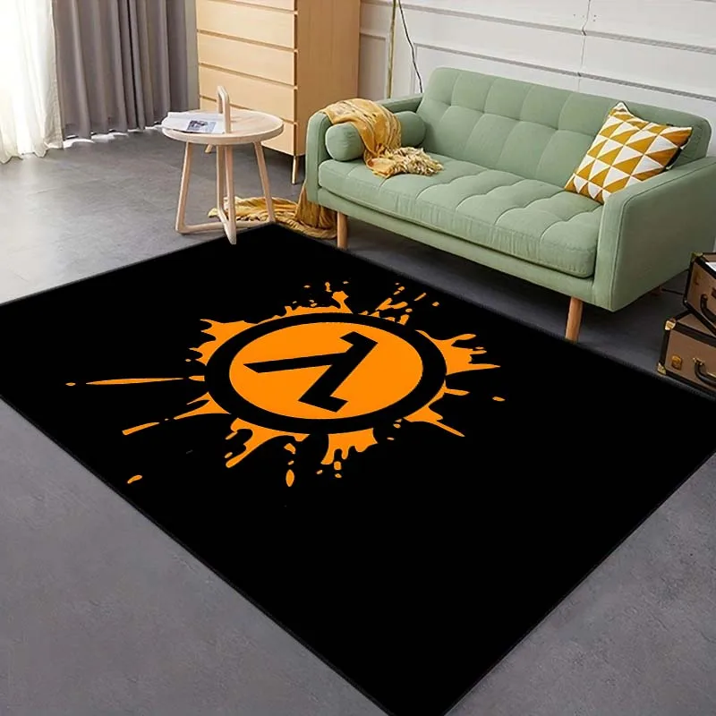 Versus Games H-Half-Life Pattern Living Room Bedroom Carpet Bedside Bathroom Floor Mat 15 Size Area Rug Game Room Mat Home Decor