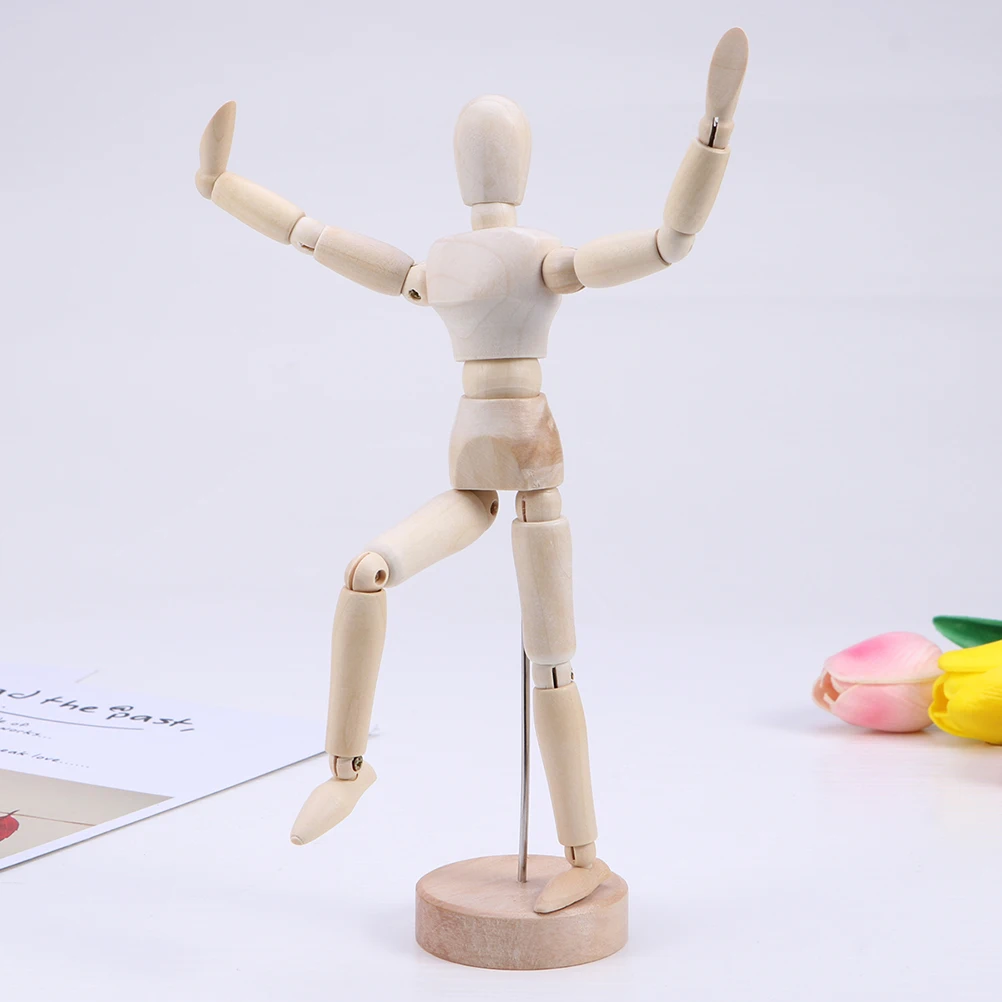 

3 Pcs Puppet Ornaments Painted DIY Educational Craft Creative Desktop Decor