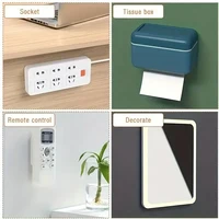 1/2/5/10PCS Self-Adhesive Desktop Socket Fixer Hanging Power Strip Cable Organizer Wall Holder Fixator Removable Wall-Mounted 5
