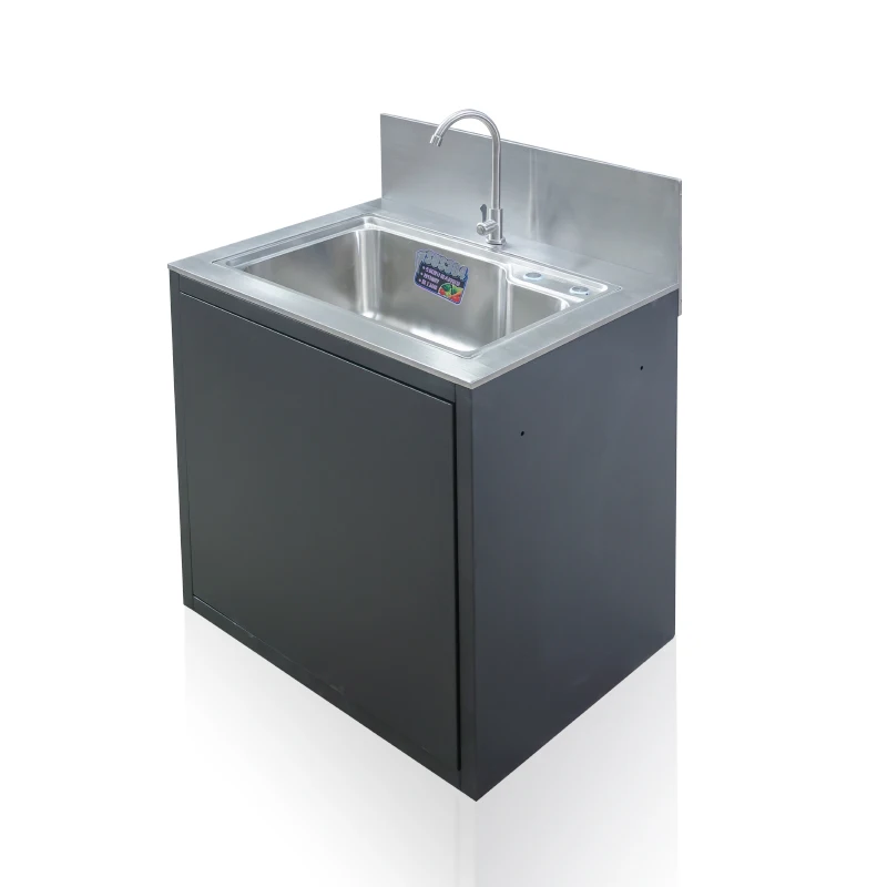 

Высококачественный современный дизайн из нержавеющей стали, уличный кухонный шкаф с раковиной