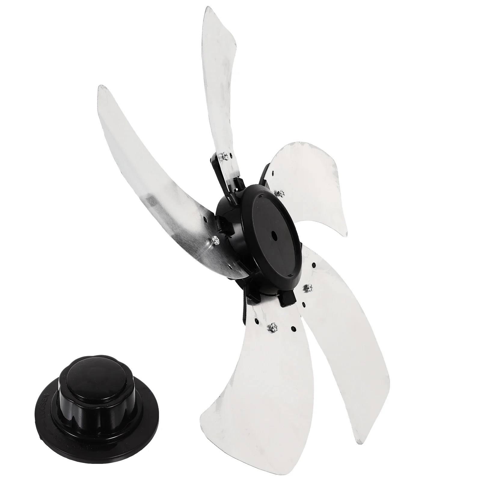 

Metal 5 Leaves Replacement Fan Blade for Indoor Standing Pedestal Electric Fan Blades Repair Parts Aluminum Alloy Low