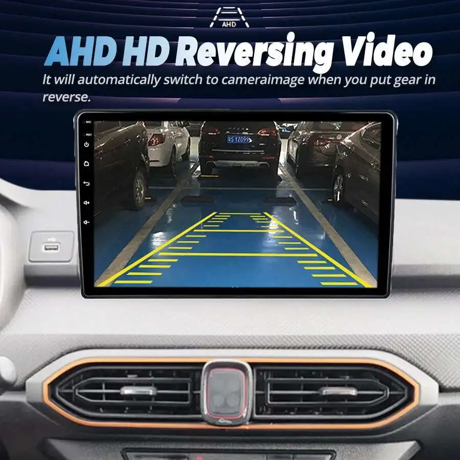 9inch Android 14 Car Radio GPS For For Renault Sandero Dacia Sandero 2019-2025 Multimedia Video Player Wireless CarPlay Stereo