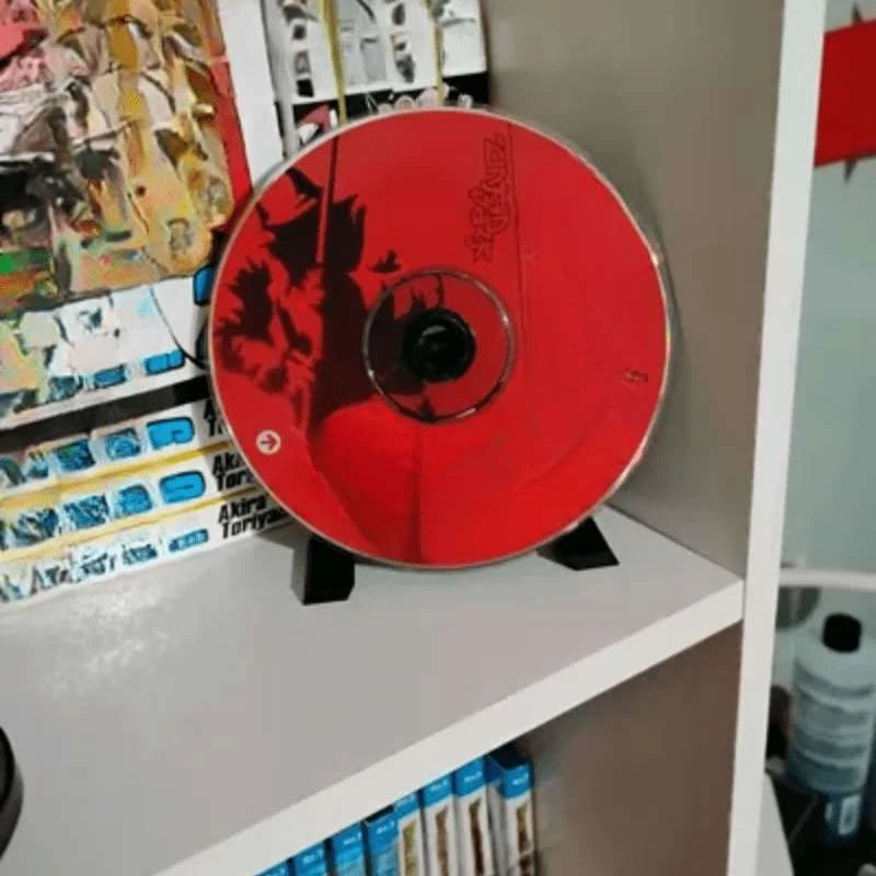 Desktop CD Display Stand Single Disc Record Holder Music Album Decorative Storage Showcase Rack