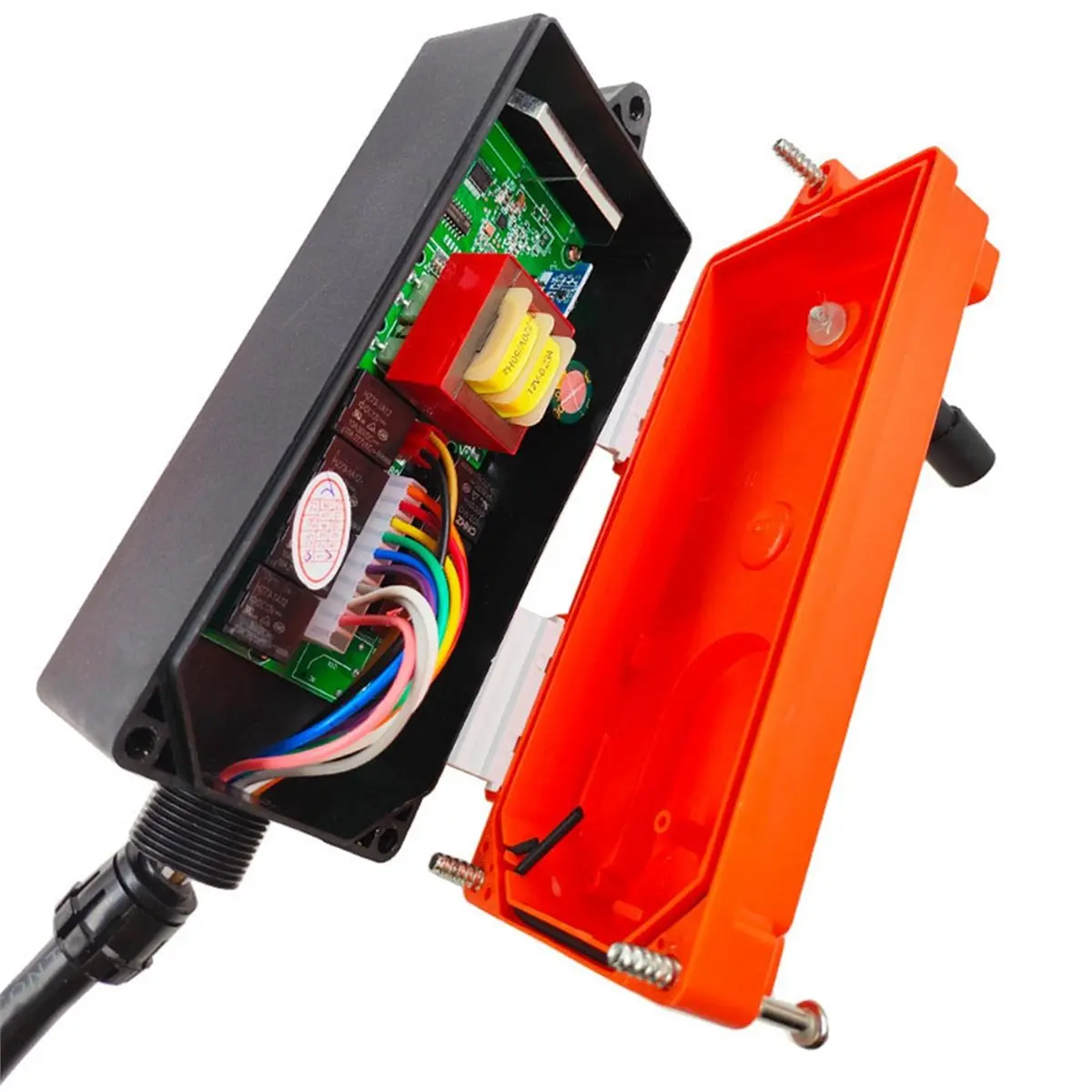 A69ZBG! Industrial Crane Remote Controller -E1B 2 Transmitter+1 Receiver Wireless Switches for Hoist Crane Lift AC 220V