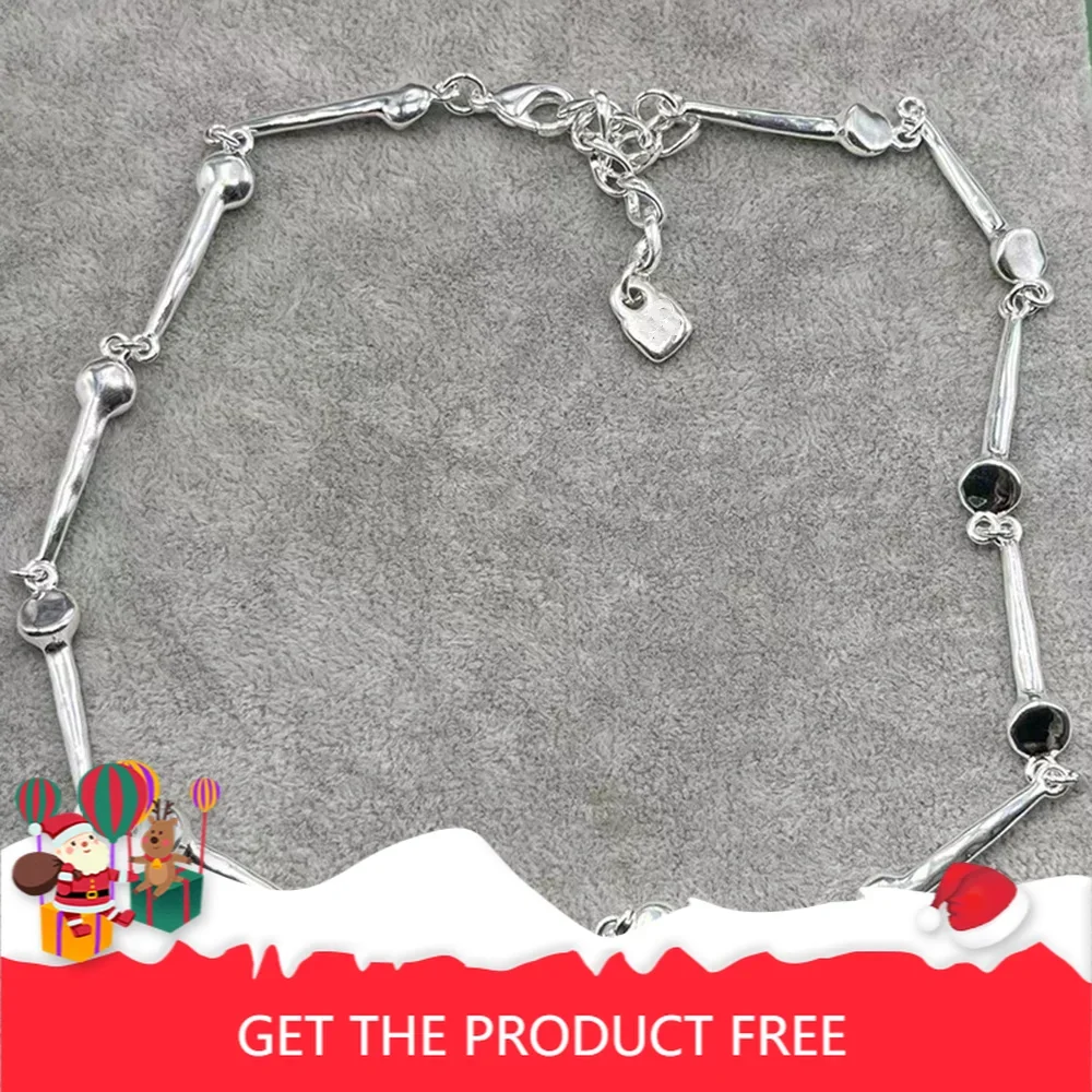 뜨거운 유럽과 미국의 매력 맞춤형 실버 트위스트 웨이브 패턴 목걸이 여성 쥬얼리