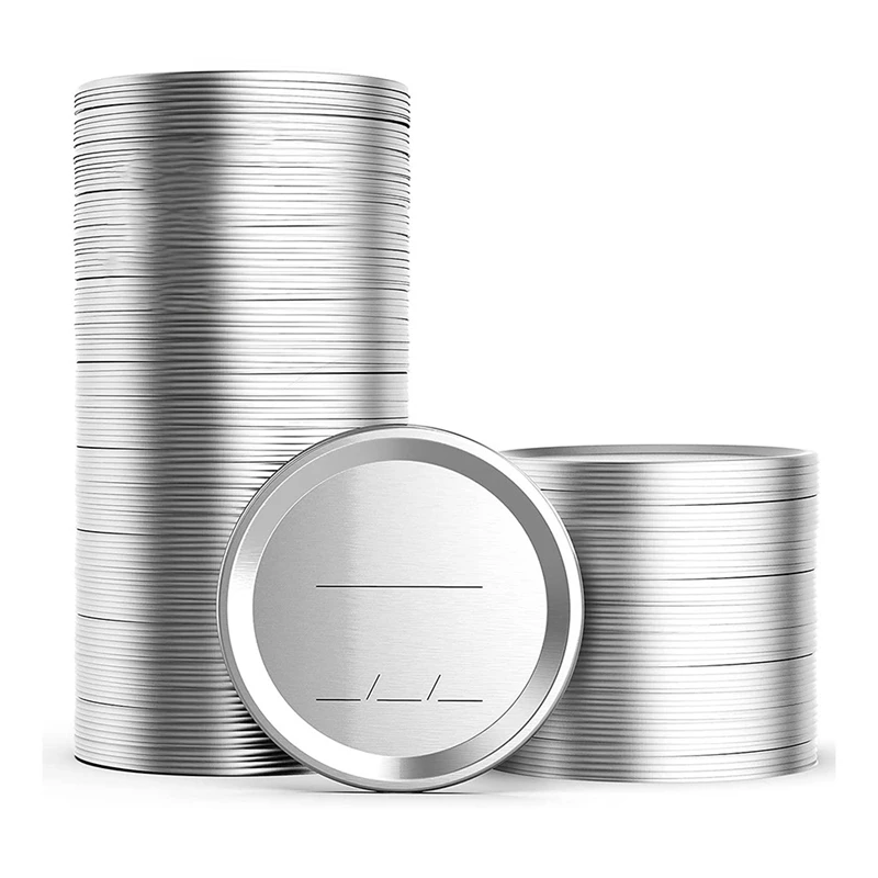 100Pcs 70mm Regular Mouth Canning Lids for Ball,Jars Split -Type Metal Jar Lids for Canning,for Regular Mouth Jars-A09G