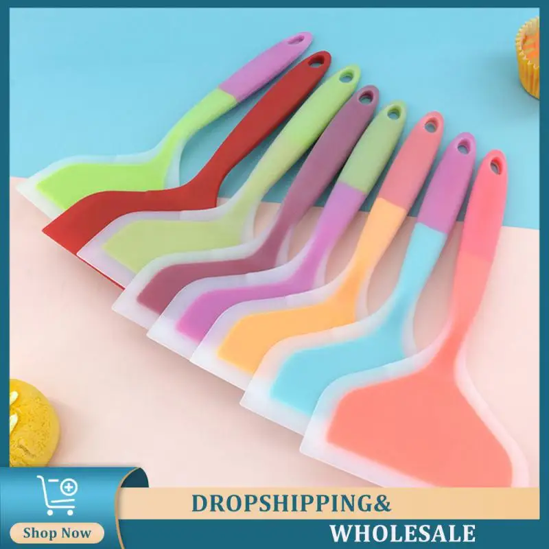 Silicone Spatula Food Grade Silica Gel Burning Silicone Spatula Convenient Kitchen Gadgets Fried Egg Pancake Spatula