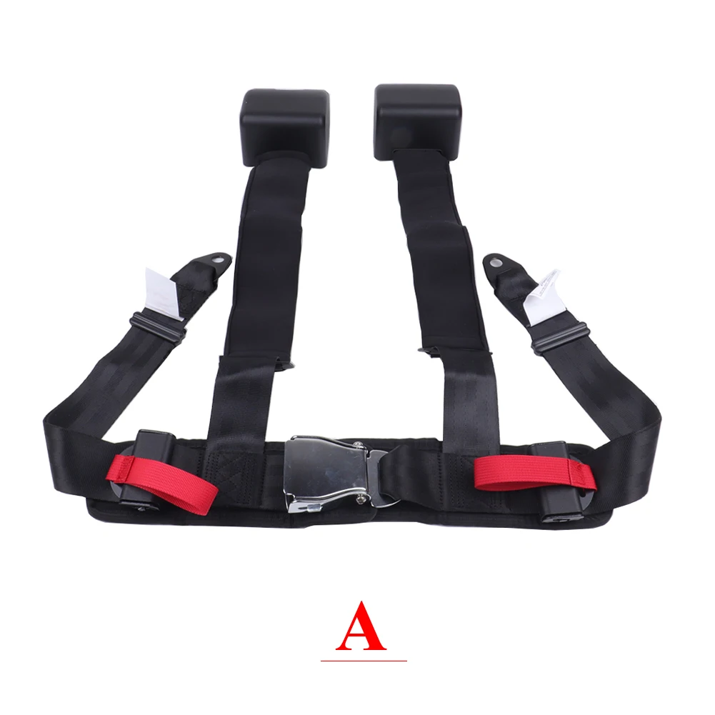 

Universal Racing Seat Belt 4 Point Sports Safety Harness Adjustable Nylon Quick Release Fixing Mounting Car Styling Seat Belt