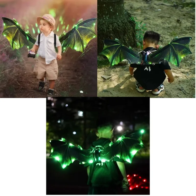 Elektrisch drakenvleugelspeelgoed voor jongens Kostuums Dinosaurusspeelgoed Elektrisch drakenvleugelspeelgoed voor jongens Kinderen Dinosaurusvleugels met Halloween