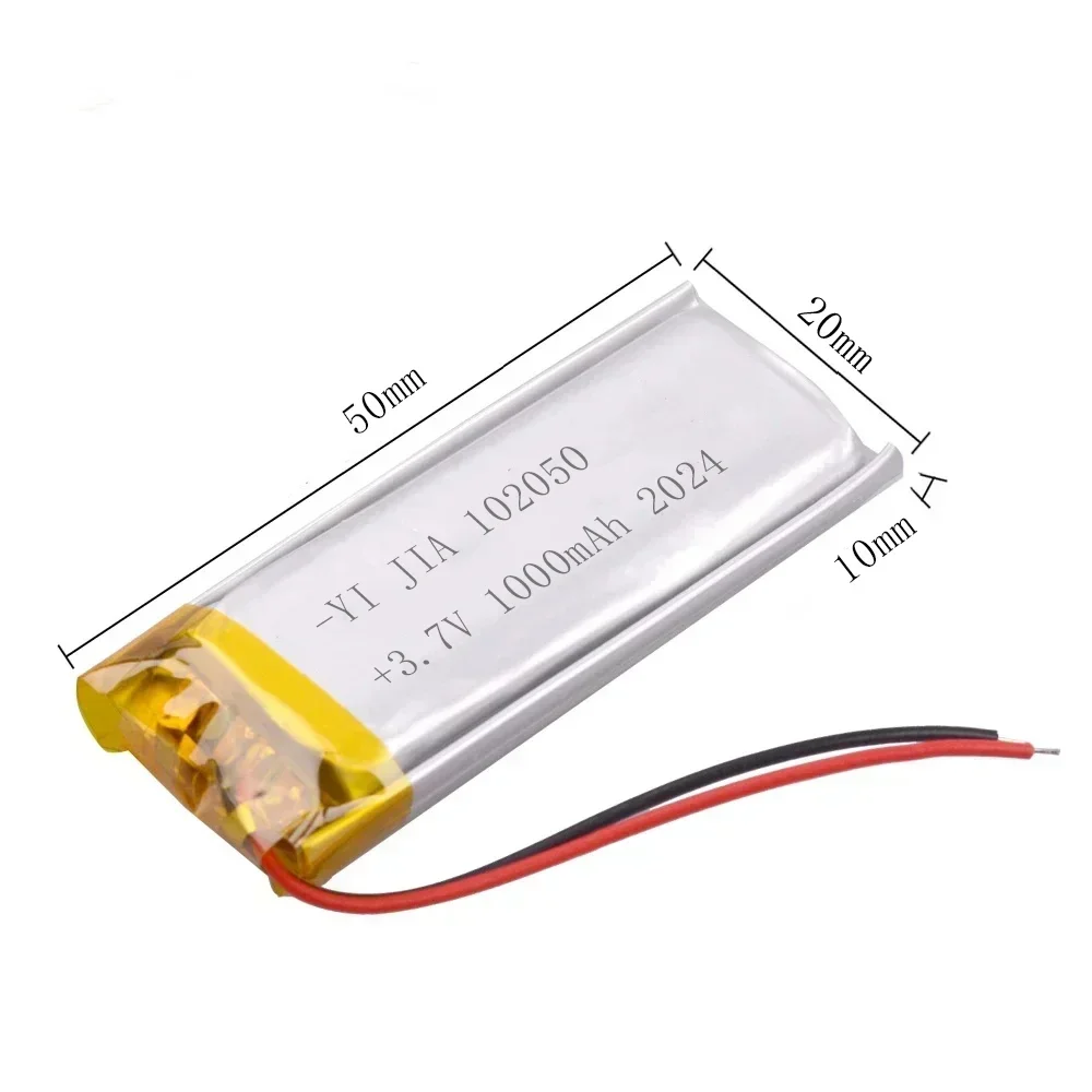 102050 Lithium Battery Rechargeable Lithium Polymer Batteries 1000mAh 3.7V Battery Lithium for Smart Devices