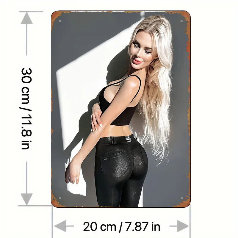 لوحة فنية جدارية للتخييم عتيقة مقاس 11.8 × 7.8 بوصة لافتة معدنية ريفية لديكور المنزل والمكتب والمزرعة