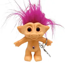 Keychain Doll Vintage Troll Dolls Adorable Crazy Colour Hair Figurine Crazy Colour Hair Figurine Vintage Troll Dolls Adorable