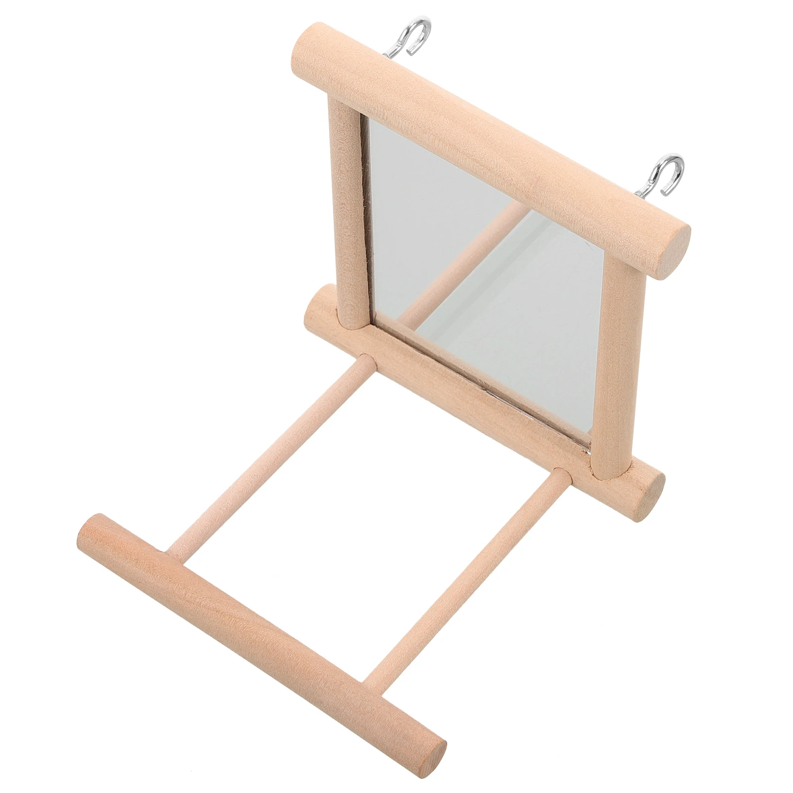 

Cage Stand With Mirror Wooden Perch For Parrot Bird Cage Mount Rod Decorative Parrot Perch Wooden Bird Stand