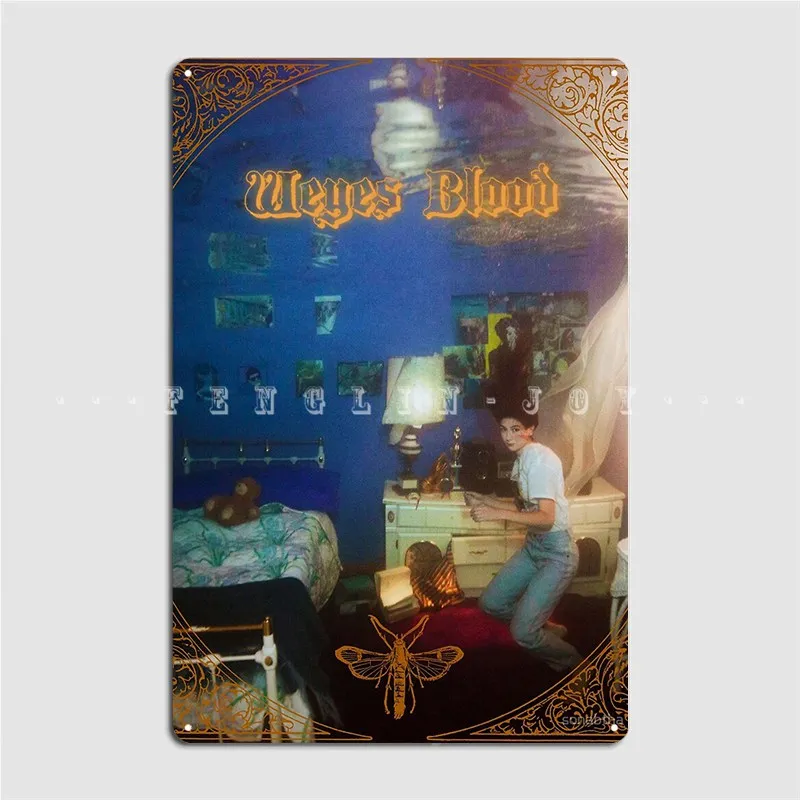 Weyes Blood Titanic Rising Metal Sign Cinema Kitchen Garage Club Funny Plaques Tin Sign Poster