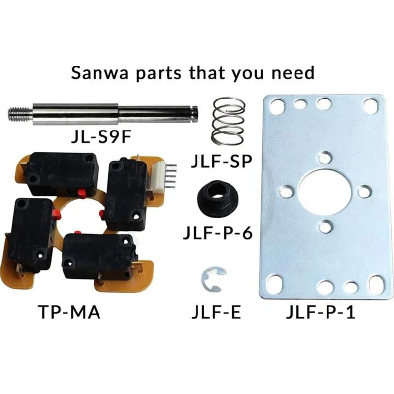 Kit de actualización de Joystick OTTO V5, versión japonesa para Sanwa JLF y horhayabusa, Kits de actualización para Sanwa JLF-TP-8YT Hayabusa