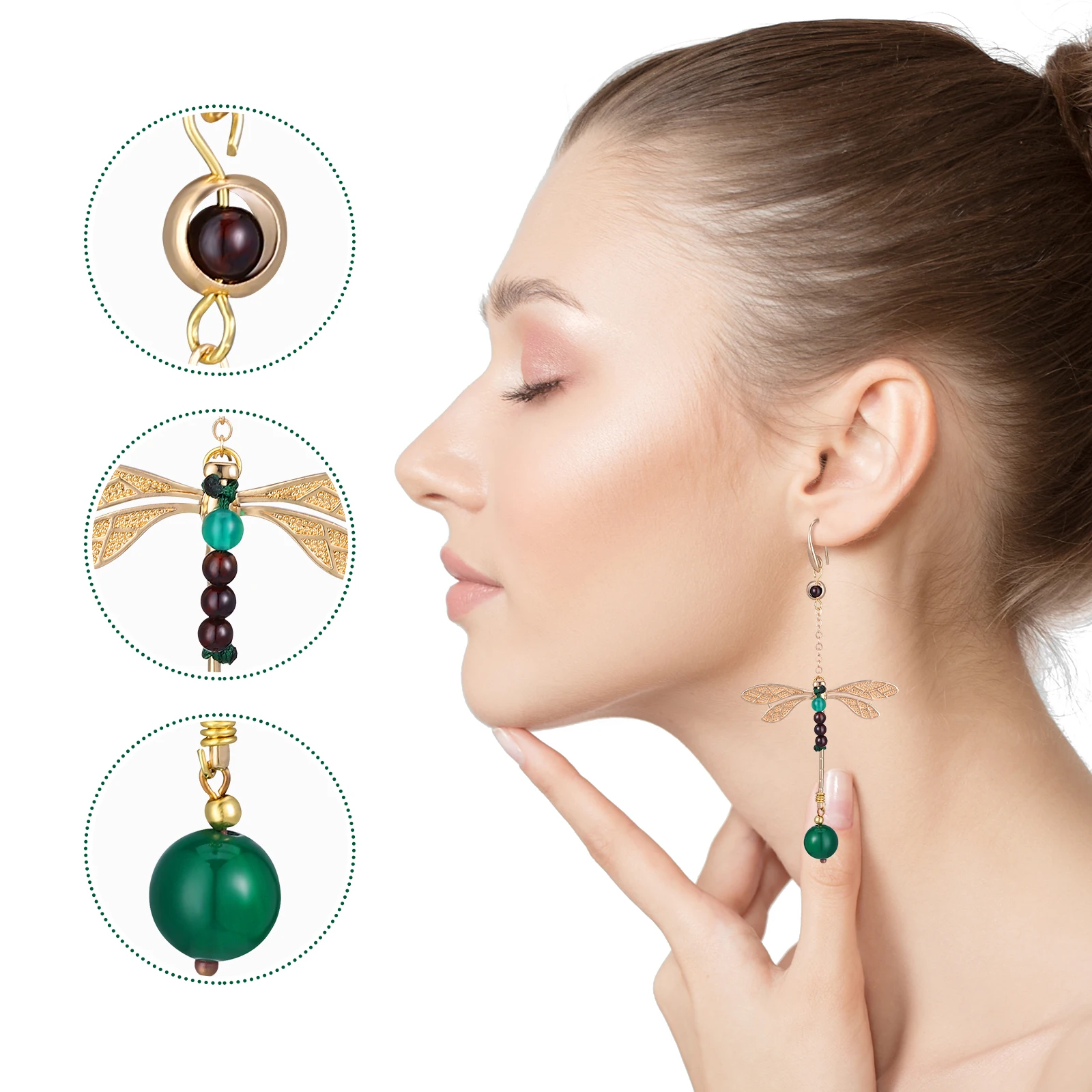 

Retro Earrings Dragonfly Fashion Stylish Ethnic Lightweight Exquisite Design for Girl Durable Long Lasting Great Gift Wife