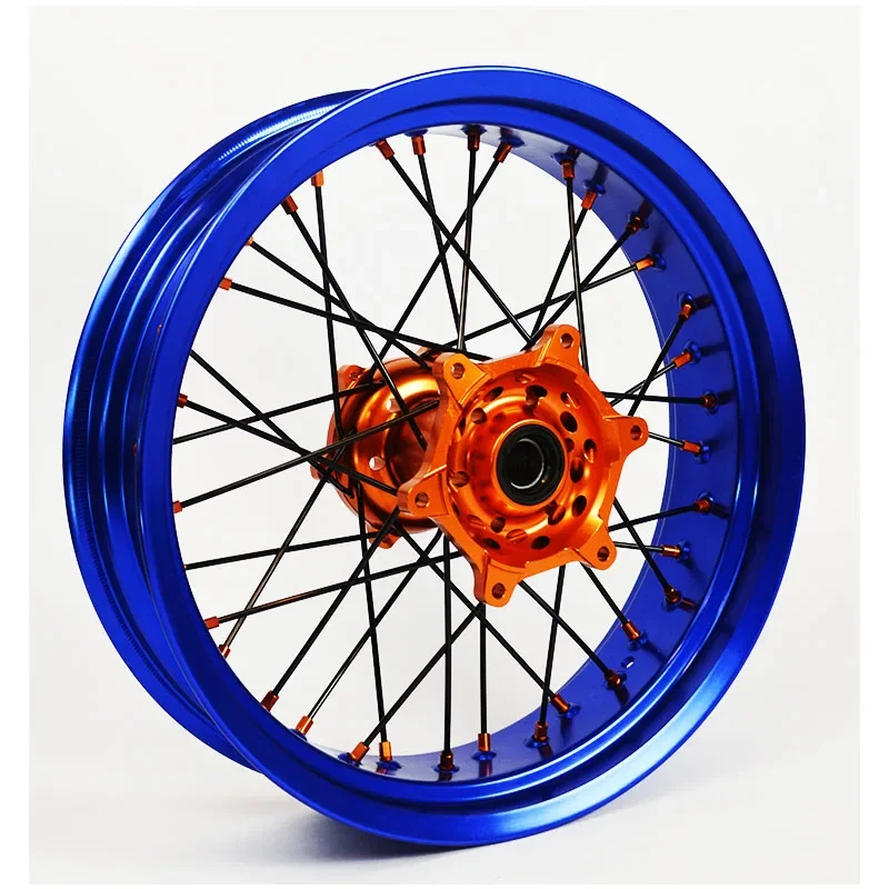 17x3.5 17x5.0 محور عجلات دراجة نارية حافة Supermoto مجموعة عجلات ل EXC SXF 125 450