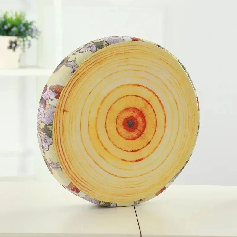 

40cm 3D Fruit Doll Model Office Sofa Car Cushion Orange/Kiwi/Watermelon/Stump Cotton Toy Plush Stuffed Toy Hold Pillow