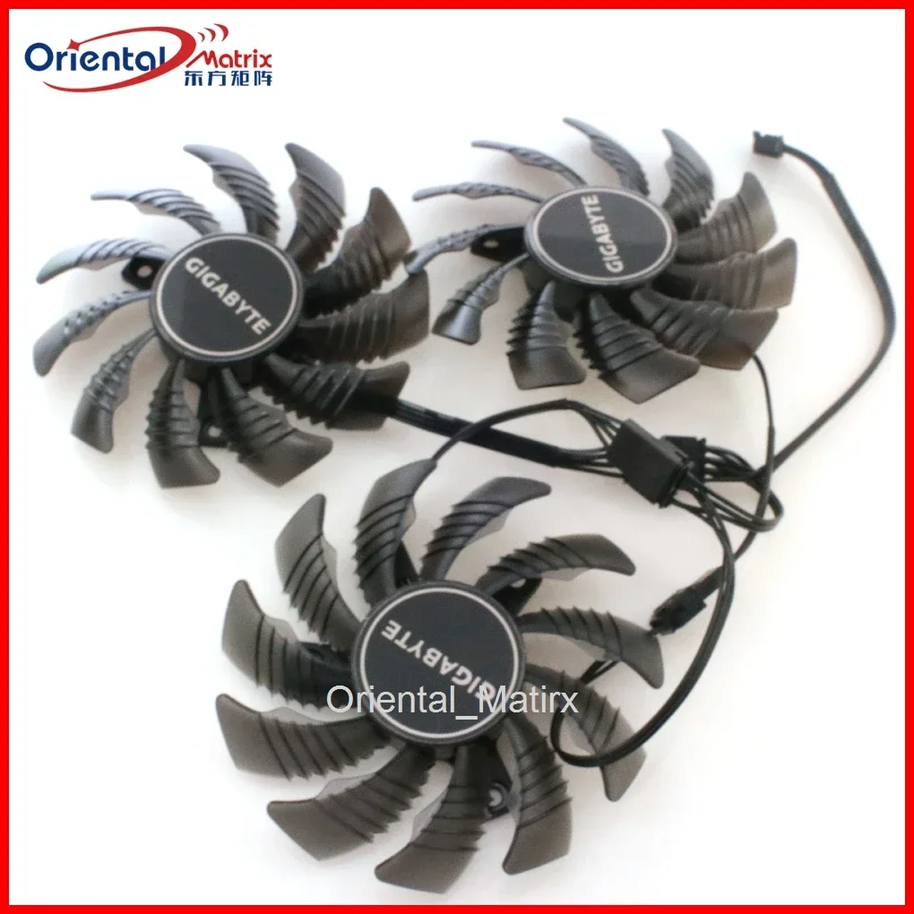 T128010SU DC12V 0,35A 77 мм для Gigabyte RX6700XT 6700 6600XT EAGLE OC RX5700XT 5600XT 5500XT Вентилятор охлаждения видеокарты