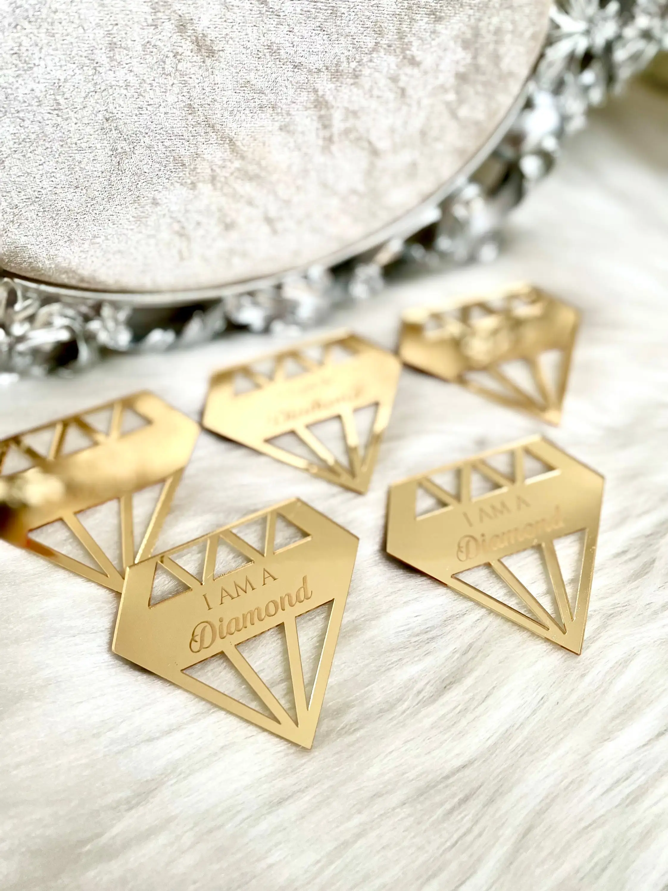 5/10/25/30Pcs Personalized Gift, Diamond Shape Save the Date Favors,Wedding Favors,Diamond Birthday,Bride Gifts,Wedding Guest