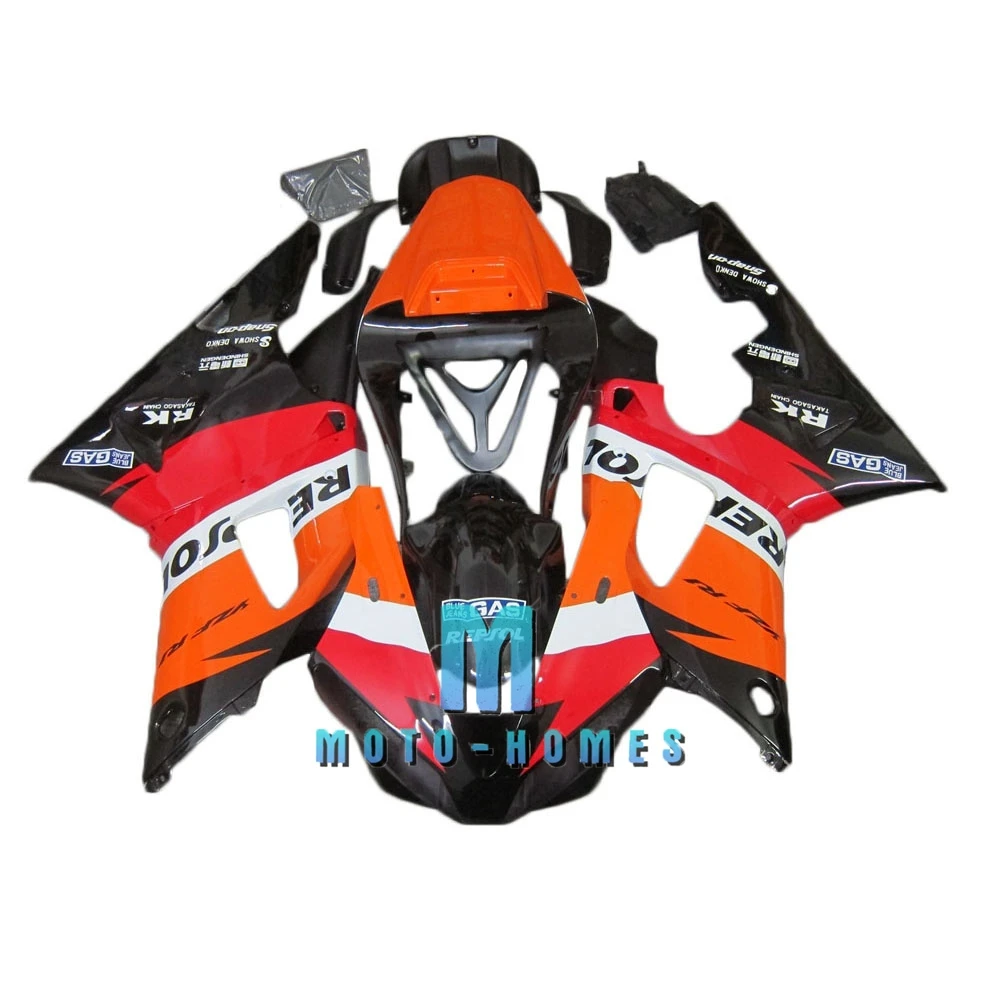 ABS Bodywork for YAMAHA R1 2000 2001 100% Fit Injection Molded ABS Fairings Set YZF R1 00 01 Orange Black NO Modify