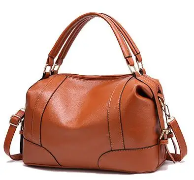 Soft Leather Women Handbags Elegant Ladies Shoulder Bag Vintage Female Messenger Bag Large Capacity Casual Tote Bolsa Feminina