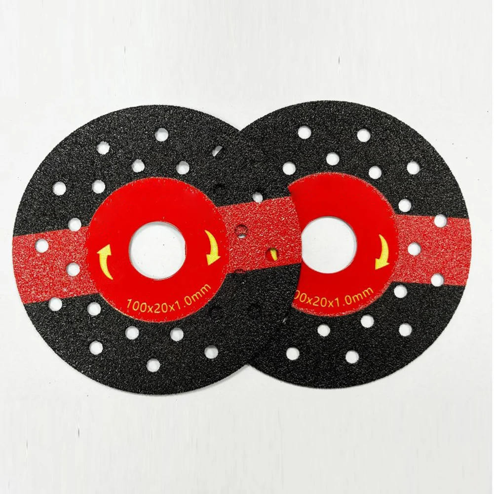 

Construction 100mm Diameter Grinding Disc 2pcs Cutting High Hardness Material Multi-Hole Design Uniform Grinding Force