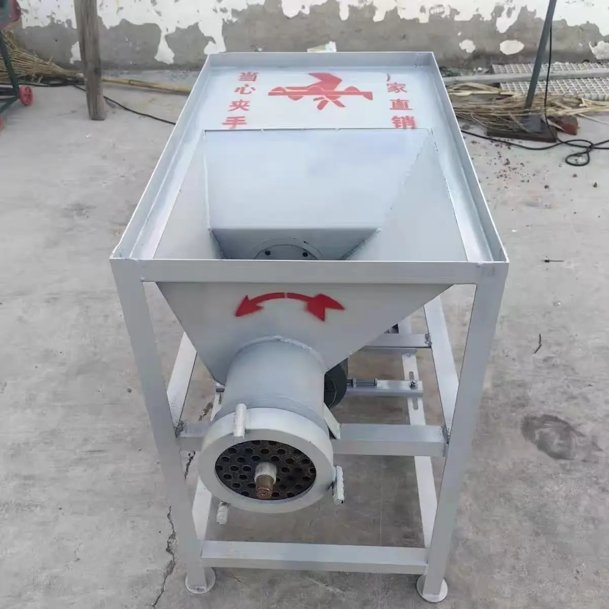 Livestock Farm Commercial Whole Chicken Poultry Grinder with Hair Bone Breaker